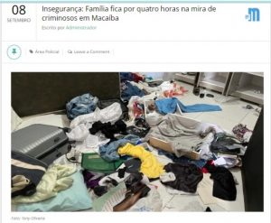 O terror impera em Macaíba