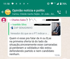 Aliado de Emídio detona PT de Cícero Militão