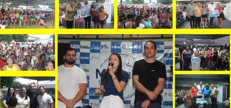 Deputado Kleber Rodrigues e vice-prefeita Raquel Barbosa prestigiam Festival de Prêmios