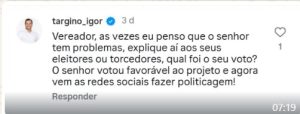 Vereador Reginaldo votou à favor de recursos para construção da sede da Câmara e agora se diz contrário