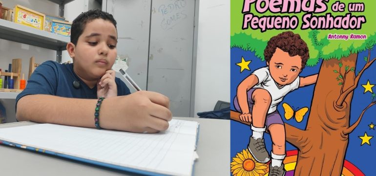 Aluno da rede municipal de Macaíba, Antonny Ramos, lança livro