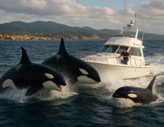 Orcas voltam a atacar barcos na costa da Espanha