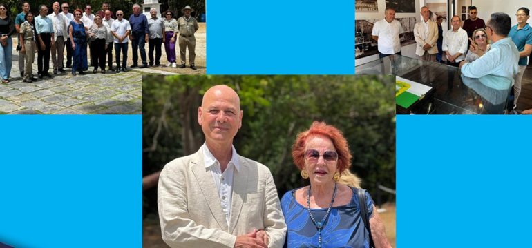 Macaíba recebe sobrinho-bisneto de Augusto Severo em visita ao Solar Ferreiro Torto