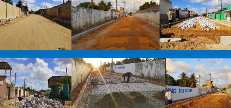 Obras de calçamento avançam e transformam a realidade em Bela Macaíba