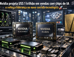 Nvidia Corp. projeta US$ 1 trilhão em vendas com chips de IA e reforça liderança na nova corrida tecnológica
