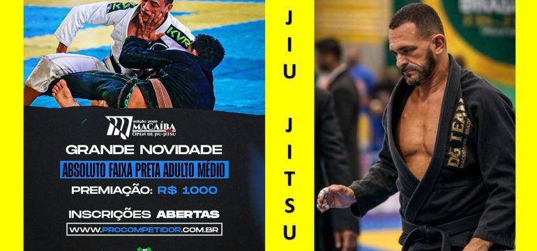 Macaíba vai parar… e o tatame vai ferver no "Macaíba Open de Jiu-Jitsu