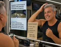 Brasileiro quer mudança no Congresso, mas político aparece de cabelo pintado e botox em dia