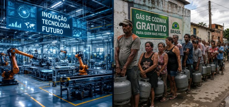 Entre indústrias e botijões: o Brasil que sonha com inovação, mas ainda corre atrás do básico