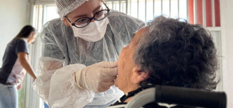 Atendimento odontológico domiciliar é destaque da Saúde de Macaíba