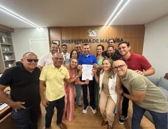 Prefeito Emídio Jr. assina ordem de serviço para construção de mais oito academias ao ar livre