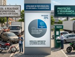 Apenas 25% da frota brasileira possui seguro, aponta levantamento