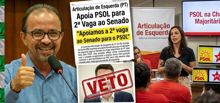 As divisões internas do PT voltam ao centro de debate no RN