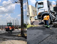 Obras de asfaltamento no Centro e no Vilar somam 7,8 mil metros quadrados