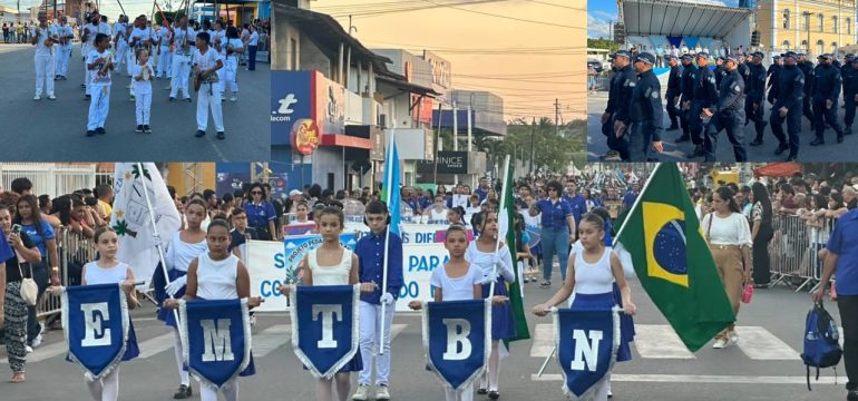 Desfile Cívico de Macaíba exalta cultura de paz e marca estreia da Guarda Municipal