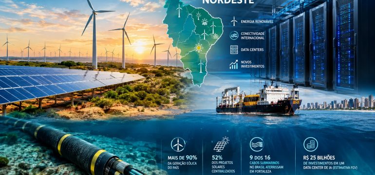 Energia limpa e cabos submarinos colocam Nordeste na disputa por novos data centers