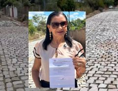 Japecanga celebra conquista do calçamento solicitado pela vereadora Rita de Cássia