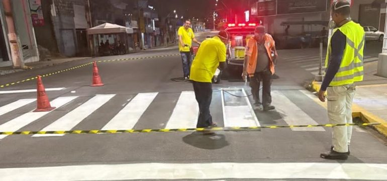 SMTT de Macaíba inicia setembro com serviços de revitalização da sinalização viária