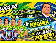 Bloco do 22 vai tomar as ruas de Macaíba com festa, alegria e apoio a Flávio Bolsonaro