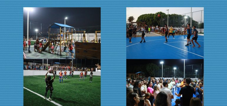 Prefeito Emídio Jr. inaugura complexo esportivo no bairro São José